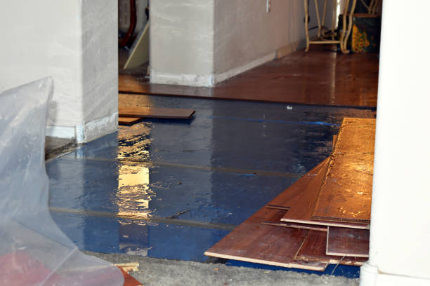 Professional Flood Cleanup technician working in Hingham, MA